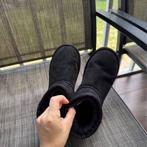 Cozy fluffy Black Girl Boot